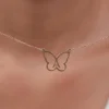 Rose Gold Personalised Like a Butterfly Necklace