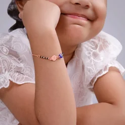 Rose Gold Personalised Nazariya Kids Bracelet (2 - 8 Years)