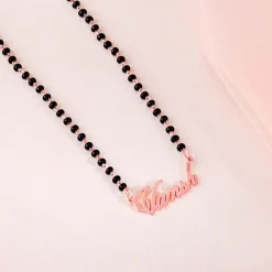 Rose Gold Personalised Name Mangalsutra