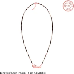Rose Gold Personalised Name Mangalsutra
