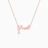 Rose Gold Personalised Name Star Charm Necklace