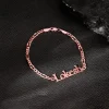 Rose Gold Personalised Name Bracelet For Him
