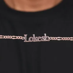 Rose Gold Personalised Name Bracelet For Him