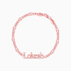 Rose Gold Personalised Name Bracelet For Him