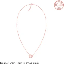 Rose Gold Personalised Perfect Match Pendant