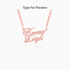 Rose Gold Personalised Perfect Match Pendant