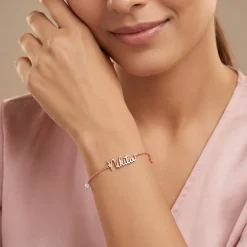 Rose Gold Personalised Pretty Starfish Bracelet