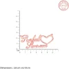 Rose Gold Personalised Precious Sweetheart Pendant
