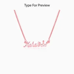 Rose Gold Personalised Queen Necklace