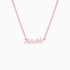 Rose Gold Personalised Queen Necklace