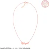 Rose Gold Personalised Serendipity Clover Necklace