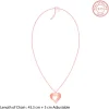 Rose Gold Personalised Shy Heart Pendant