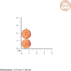 Rose Gold Personalised The Pair Initial Necklace