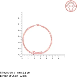 Rose Gold Personalised Timeless Classic Bracelet For Him