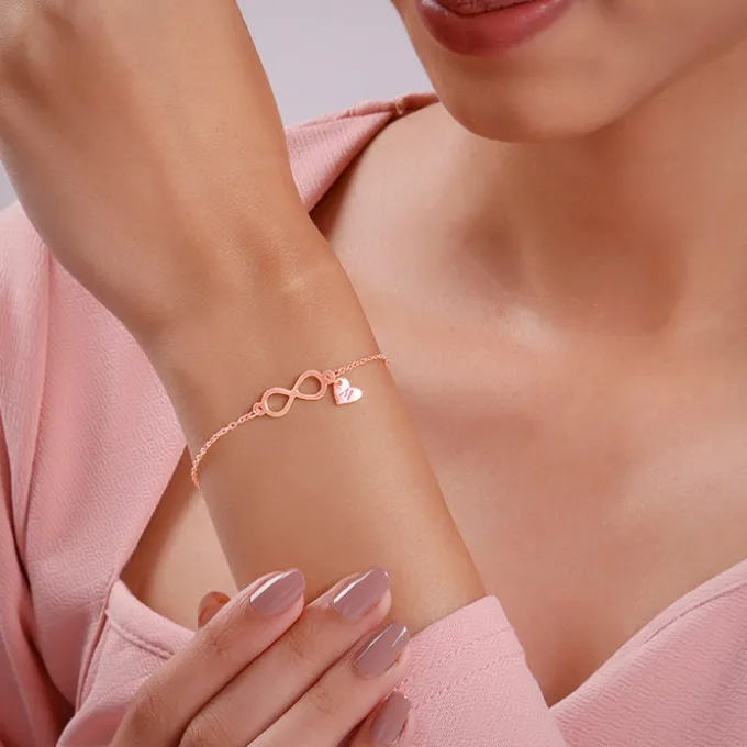 Rose Gold Personalised Timeless Bond Bracelet