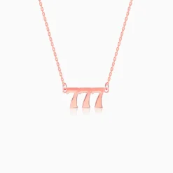 Rose Gold Personalised Triple Numeric Necklace
