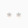 Rose Gold Petal Axis Lab Grown Diamond Studs