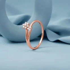 Rose Gold Pretty Tulip Ring (Size 12)