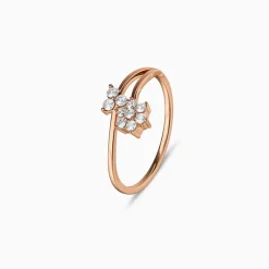 Rose Gold Pretty Tulip Ring (Size 12)