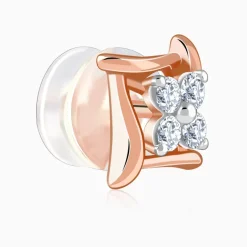 Rose Gold Princes Lab Grown Diamond Stud Earrings