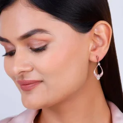 Rose Gold Princess Earrings