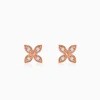 Rose Gold Quatrefoil Stud Earrings