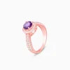 Rose Gold Radiance Amethyst Ring