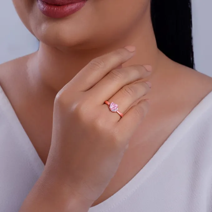 Rose Gold Radiance of Love Ring