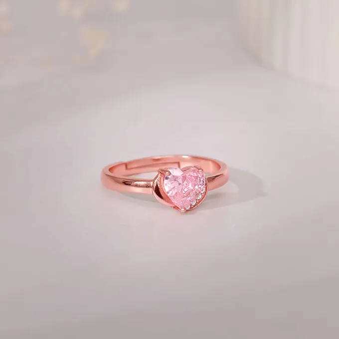 Rose Gold Radiance of Love Ring