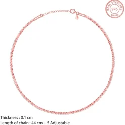 Rose Gold Radiant Beam Chain