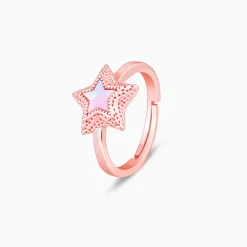 Rose Gold Radiating Star Ring