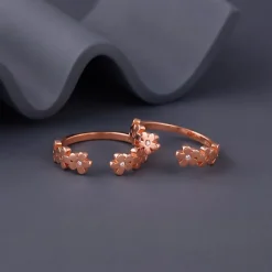 Rose Gold Ragini Pushp Toe Rings