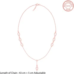Rose Gold Regal Radiance Necklace
