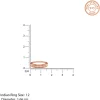 Rose Gold Relaxed Shine Ring (Size 12)