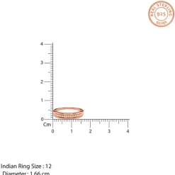 Rose Gold Relaxed Shine Ring (Size 12)