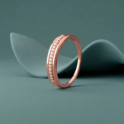 Rose Gold Relaxed Shine Ring (Size 12)