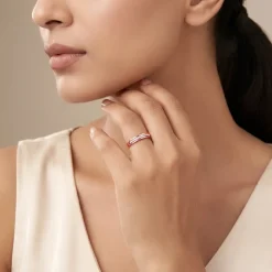 Rose Gold Relaxed Shine Ring (Size 12)
