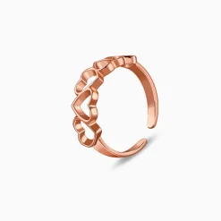 Rose Gold Ridam Toe Rings