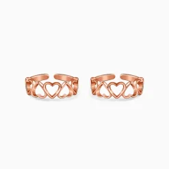 Rose Gold Ridam Toe Rings