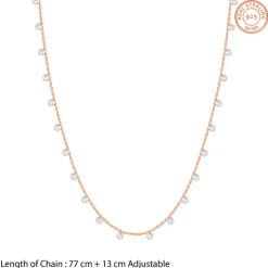 Rose Gold Rosara Gleam Waist Chain