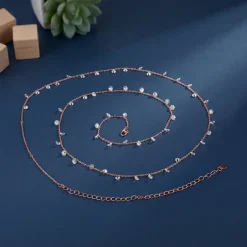 Rose Gold Rosara Gleam Waist Chain