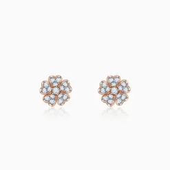 Rose Gold Roselle Lab Grown Diamond Earrings