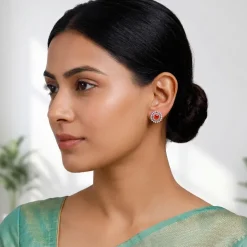 Rose Gold Rukmini Earrings