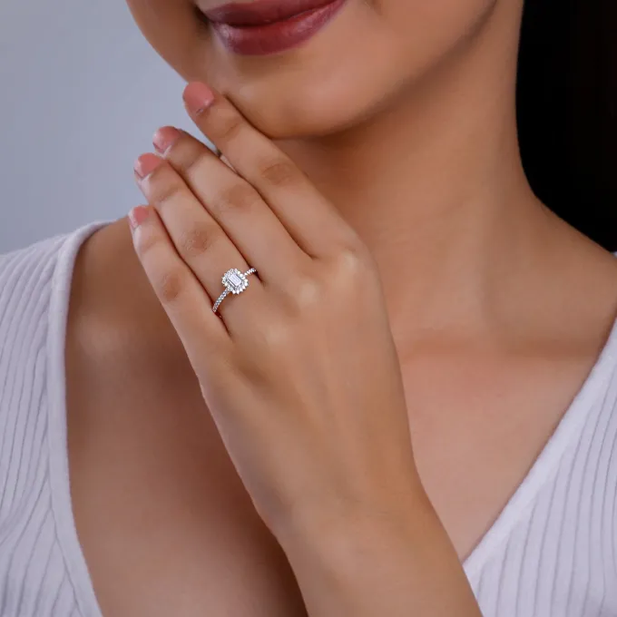 Rose Gold Sanguine Solitaire Lab Grown Diamond Ring