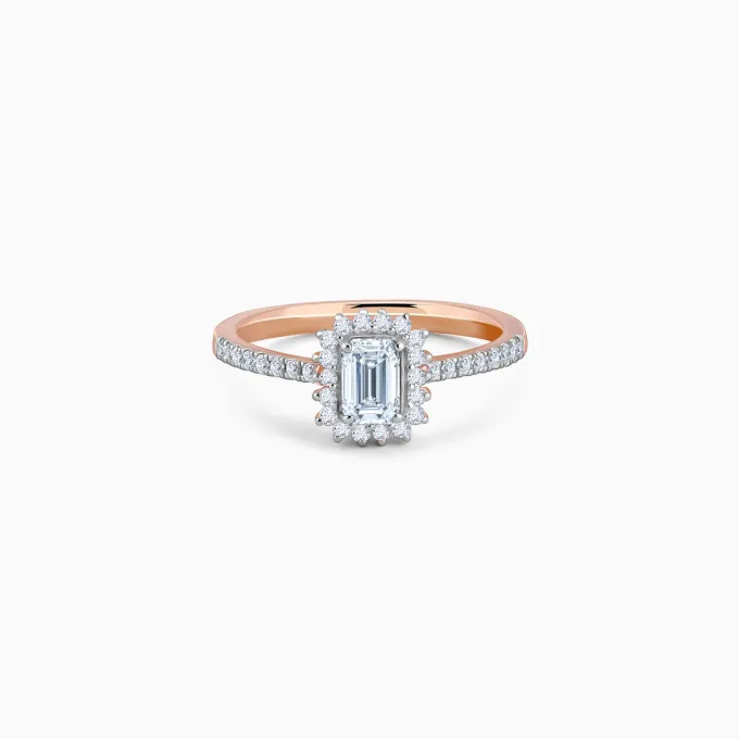 Rose Gold Sanguine Solitaire Lab Grown Diamond Ring