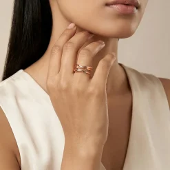 Rose Gold Sculptural Ring (Size 12)