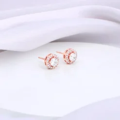 Rose Gold Seeking Solace Stud Earrings