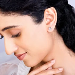 Rose Gold Seeking Solace Stud Earrings