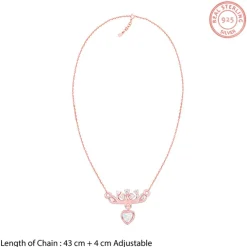 Rose Gold She The Achiever Pendant With Link Chain