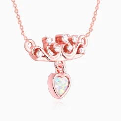 Rose Gold She The Achiever Pendant With Link Chain